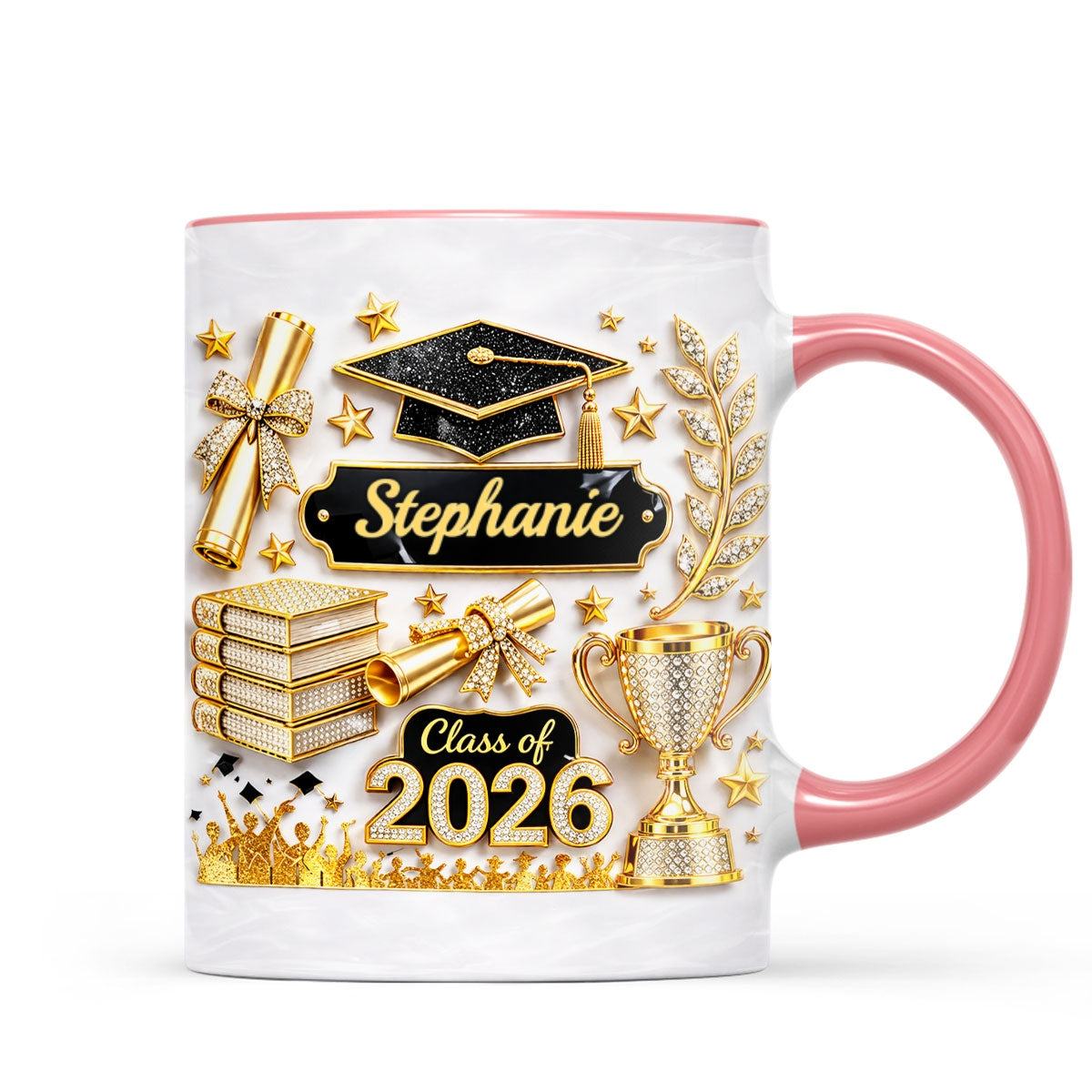 Class Of Graduation - Personalized Mug - Graduation Gift, Keepsake For Daughter, Granddaughter