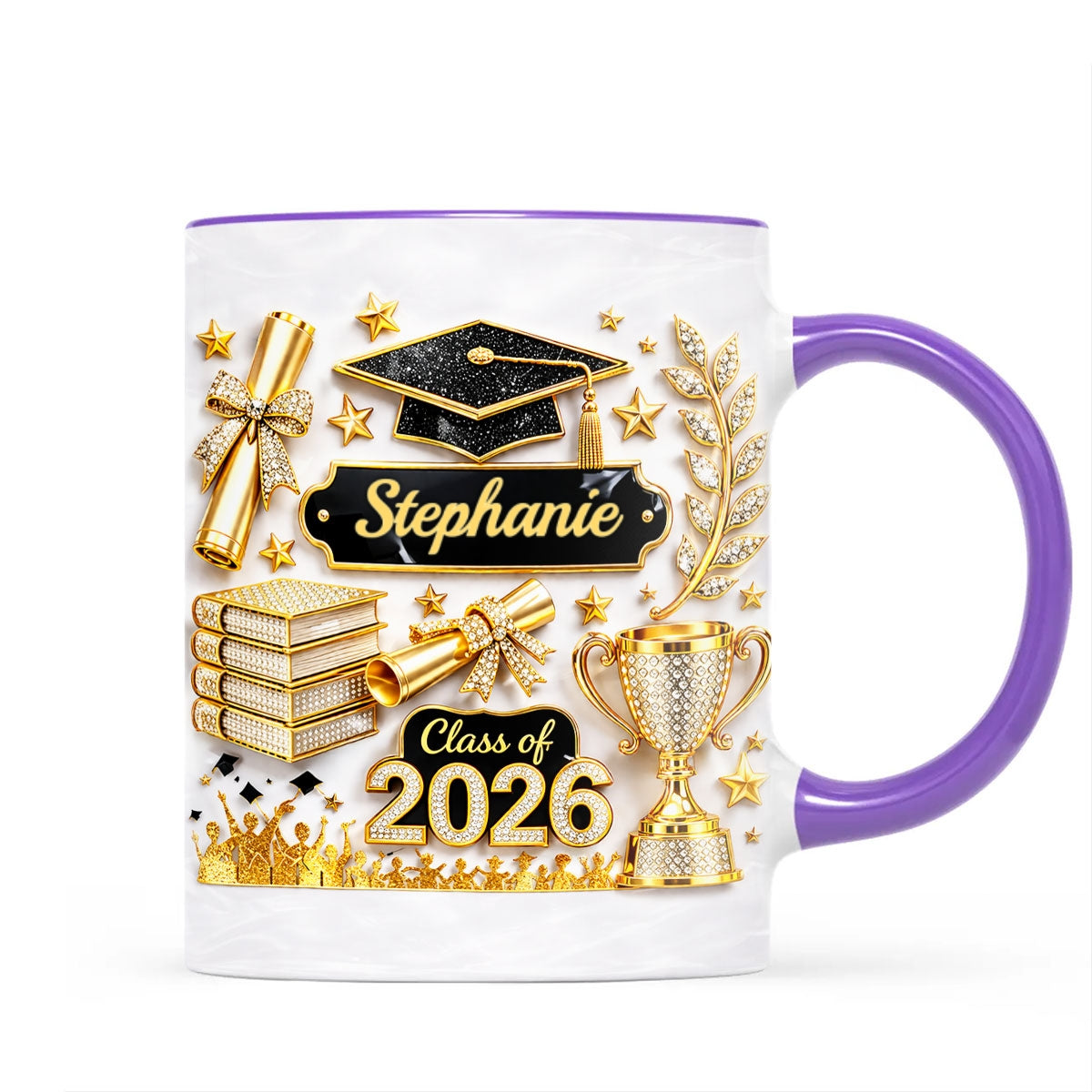 Class Of Graduation - Personalized Mug - Graduation Gift, Keepsake For Daughter, Granddaughter