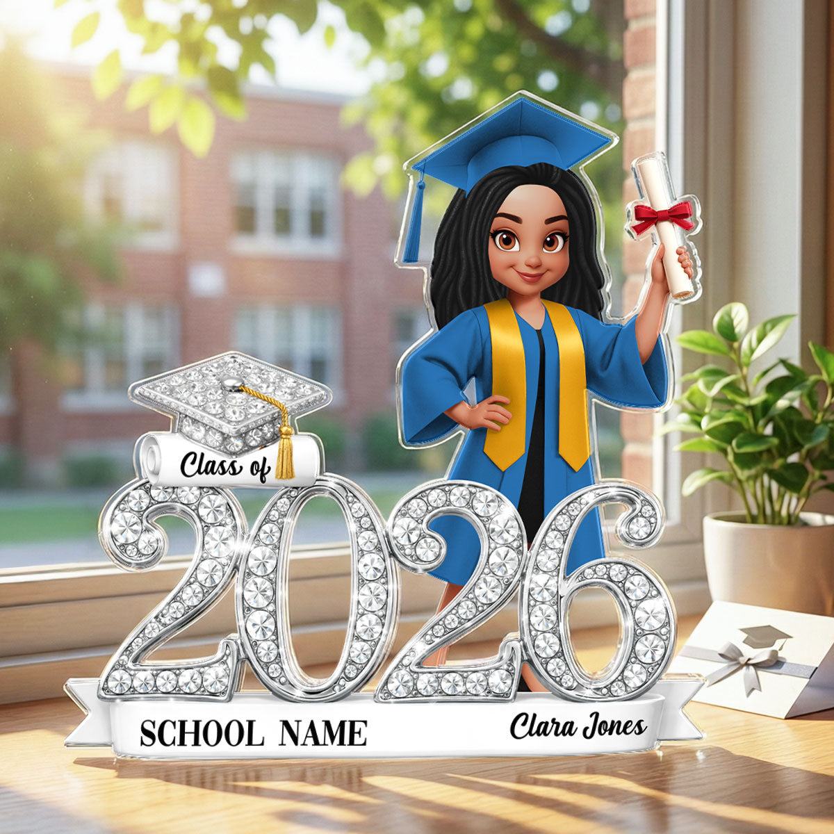 Class of 2026 Graduation Gift - Personalized Acrylic Block Plaque - Sentimental Gift for Seniors, Daughter, Son, Grandkids
