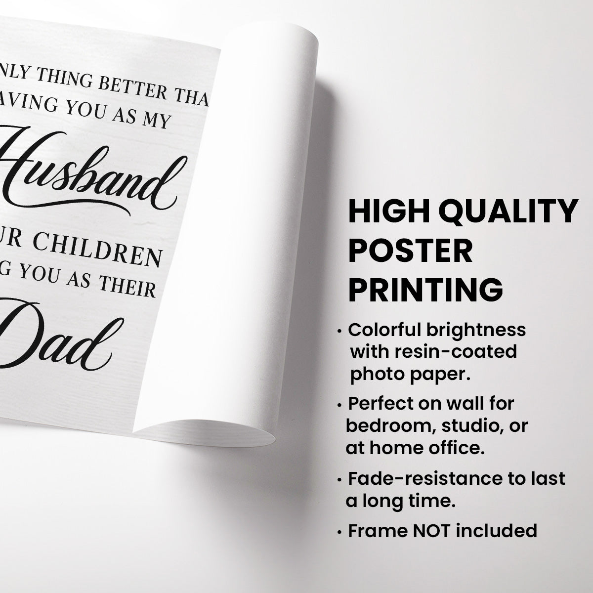 The Only Thing Having You As My Husband Family Hands - Personalized Poster - Father's Day Gift For Husband