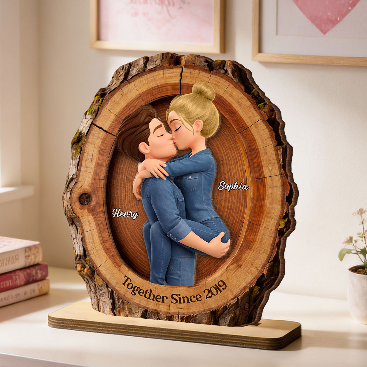 I'm Yours No Returns Or Refunds - Personalized 2-Layered Wooden Plaque - Anniversary, Valentine's Day Gift, Gift For Him, Gift For Her