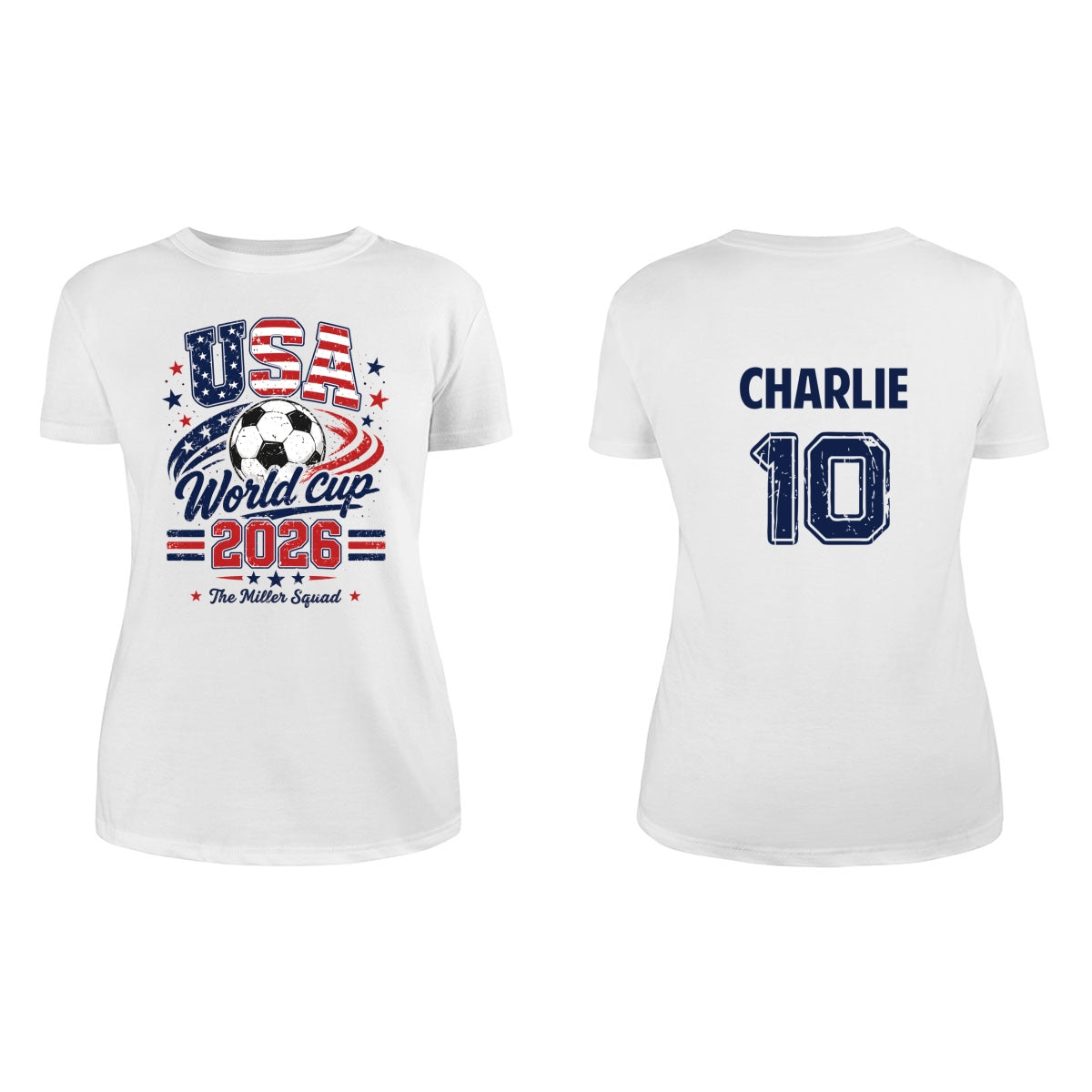 USA World Cup 2026 Family Personalized Matching Shirts - Patriotic USA Soccer Tees