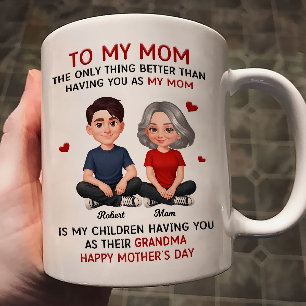 To My Mom The Only Thing Better Than Having You As Mom - Personalized Mug - Mother's Day Gift For Mom