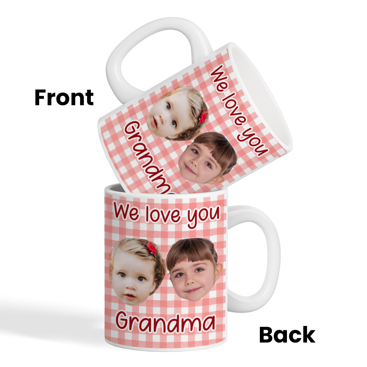 Custom Baby Face - Personalized Mug - First Time Grandparents Gift