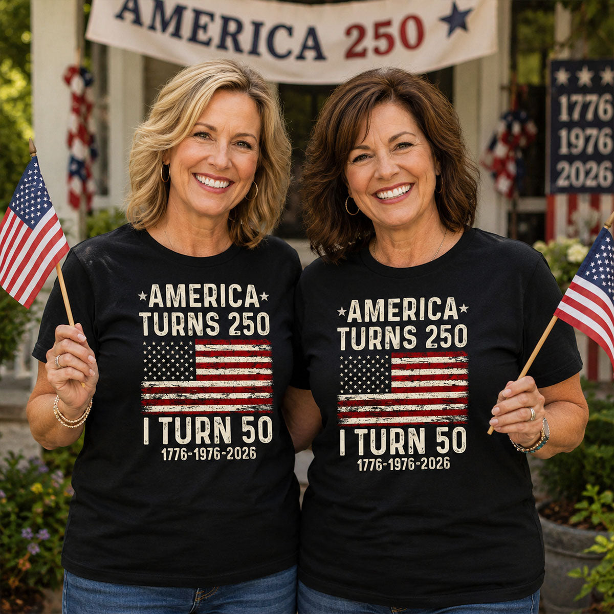 America Turns 250 Personalized Shirt - Birthday Gift for Him, for Her, 250th Anniversary