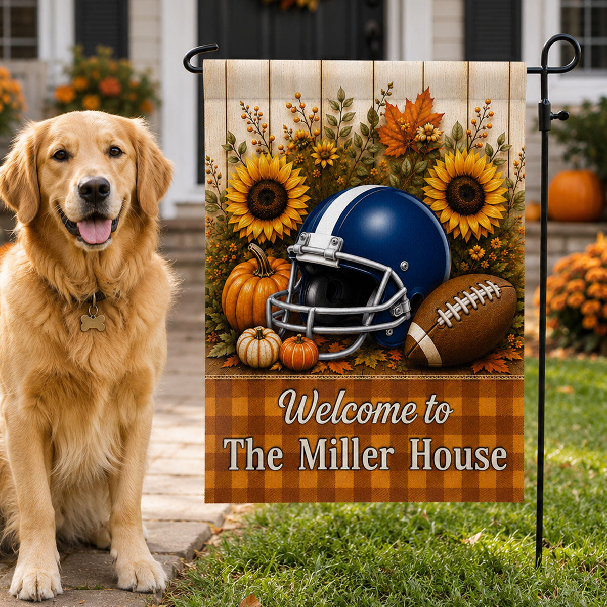Trending Football Fall Season - Personalized Garden Flag - Fall Season Decoration For Family