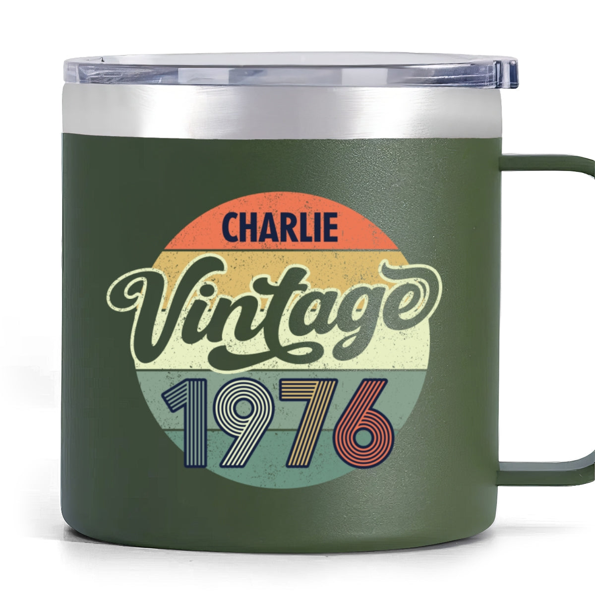 Weird Being The Same Age As Old People Vintage Style - Personalized Stainless Steel Tumbler With Handle - Funny Birthday Gift