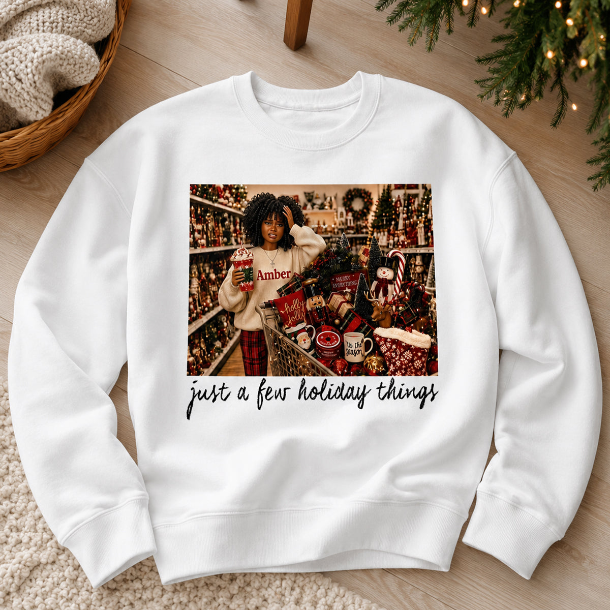 Just A Few Holiday Things Custom Portrait from Photo - Personalized Shirt