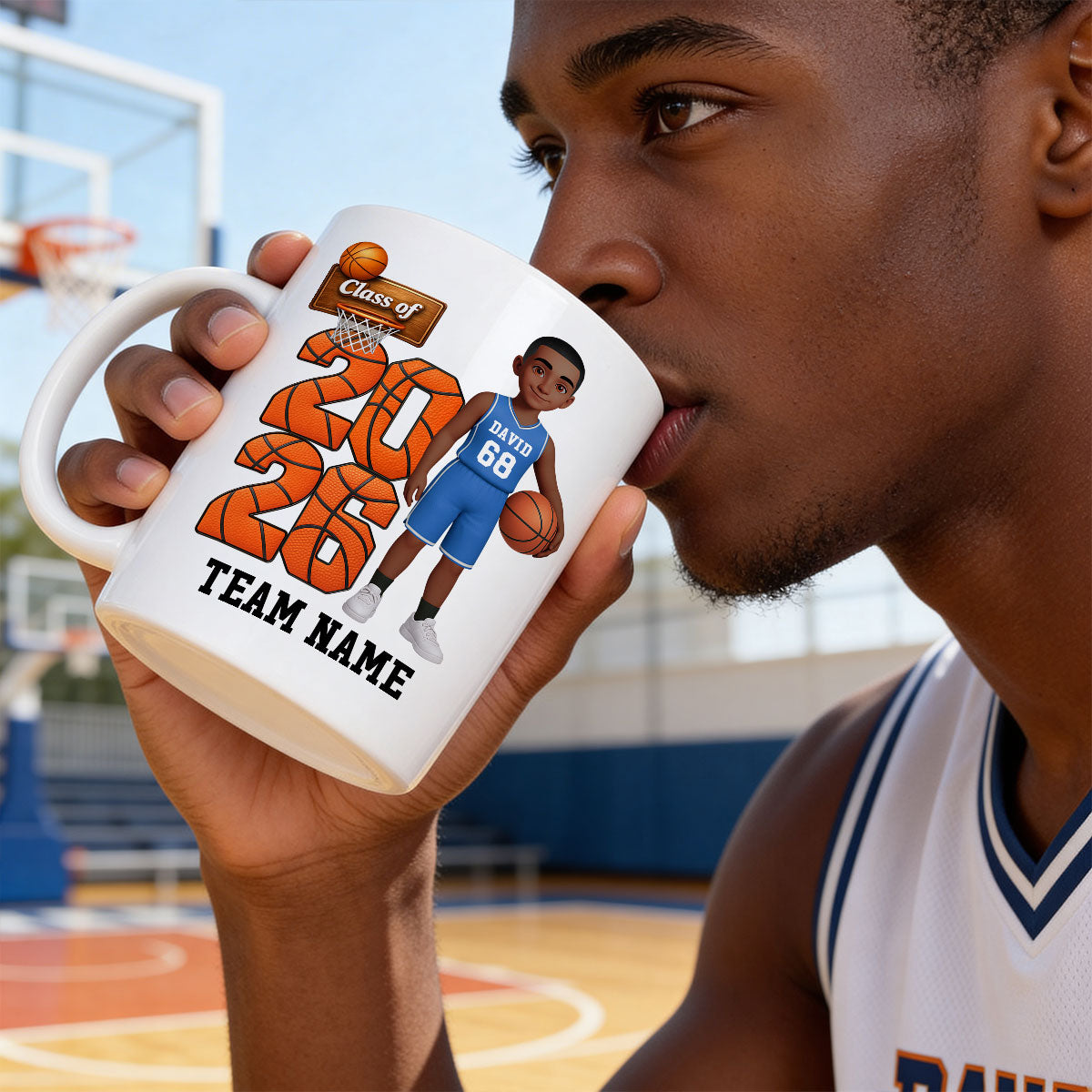 Basketball Senior Class Of 2026 2027 - Personalized Mug - Graduation Keepsake For Son, Daughter