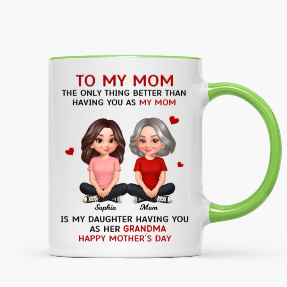 To My Mom The Only Thing Better Than Having You As Mom - Personalized Mug - Mother's Day Gift For Mom