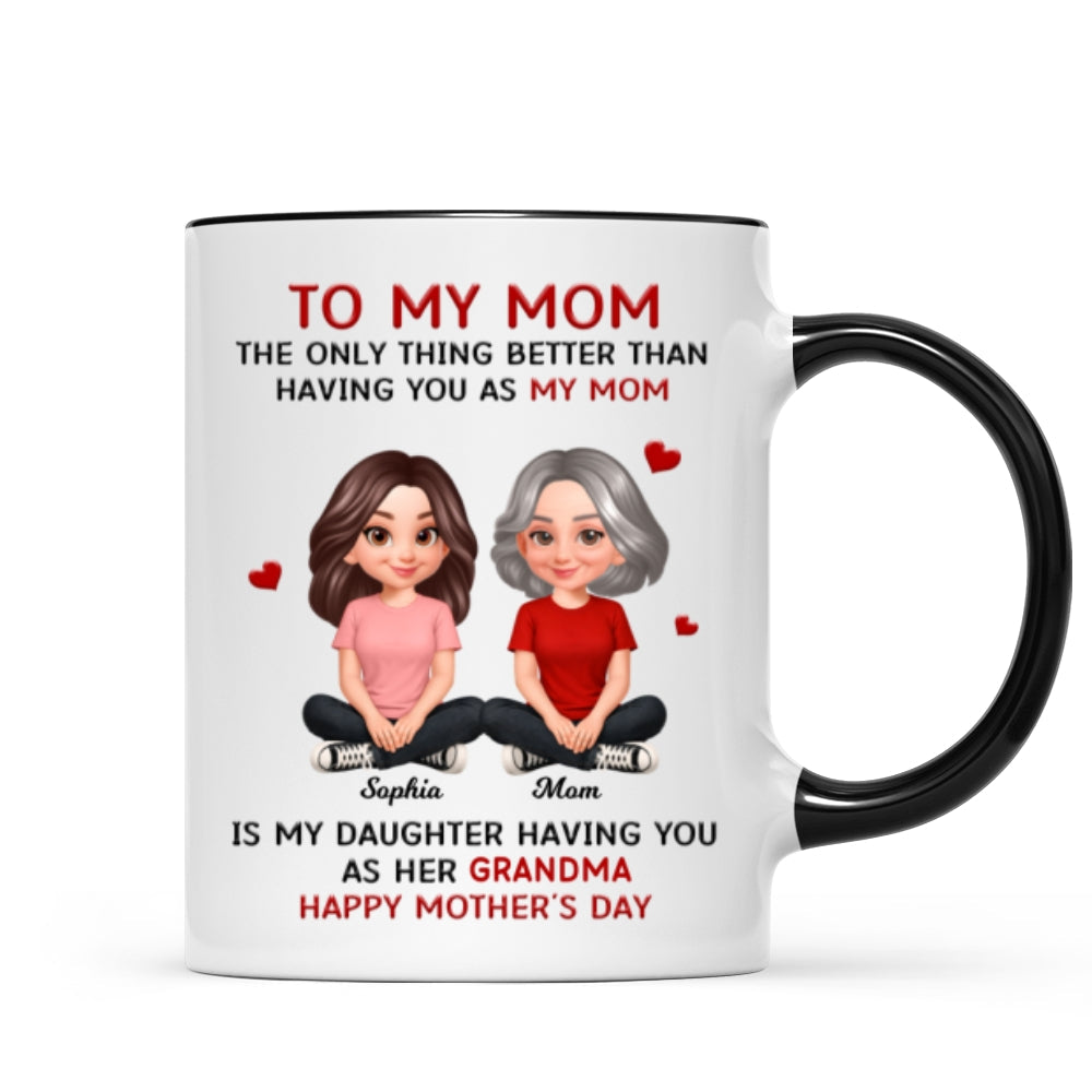 To My Mom The Only Thing Better Than Having You As Mom - Personalized Mug - Mother's Day Gift For Mom