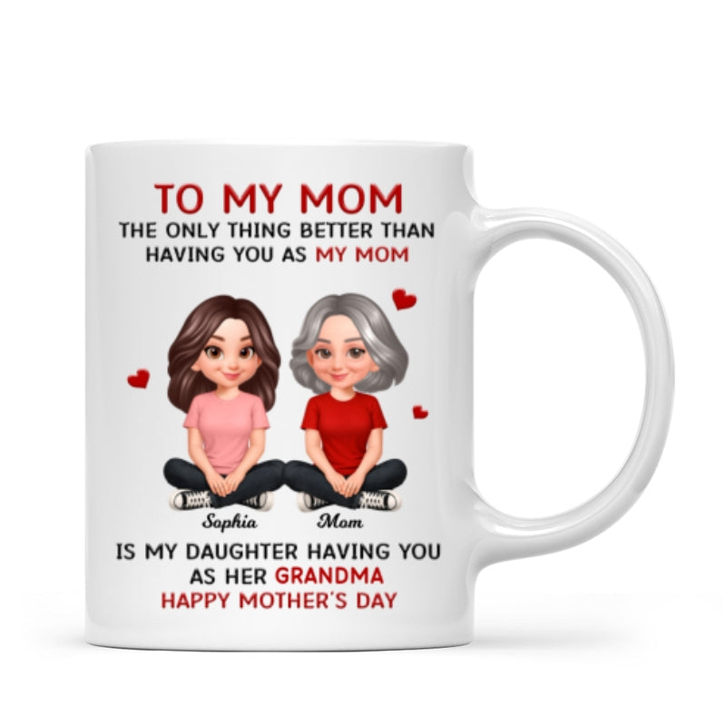 To My Mom The Only Thing Better Than Having You As Mom - Personalized Mug - Mother's Day Gift For Mom