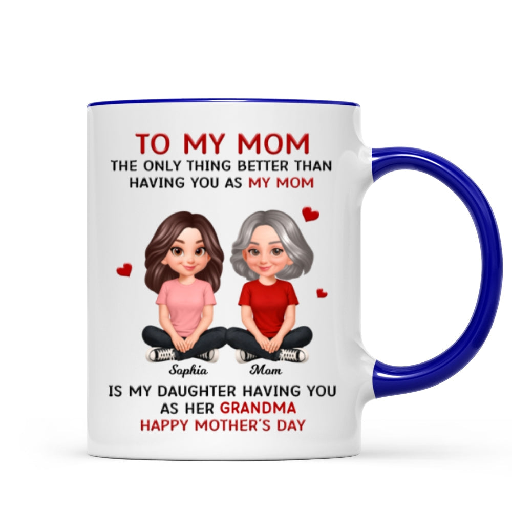 To My Mom The Only Thing Better Than Having You As Mom - Personalized Mug - Mother's Day Gift For Mom