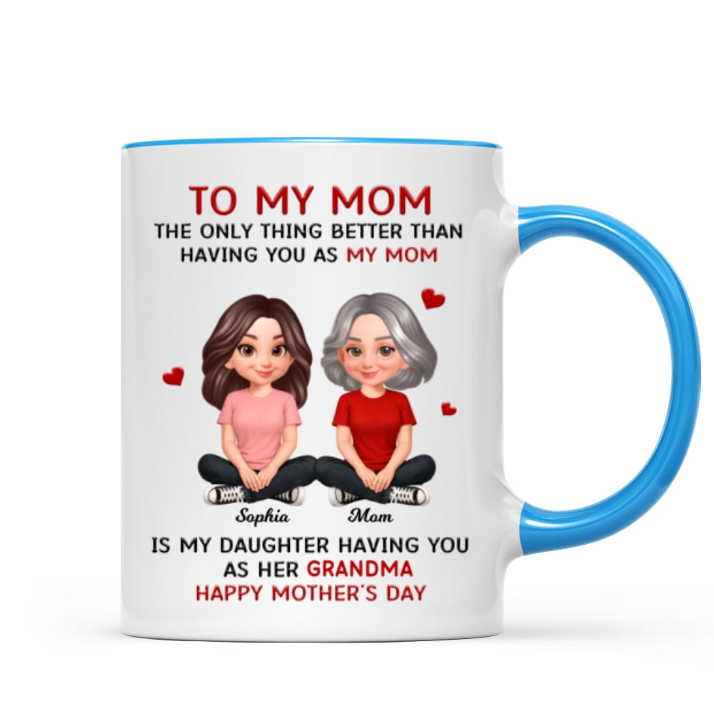 To My Mom The Only Thing Better Than Having You As Mom - Personalized Mug - Mother's Day Gift For Mom