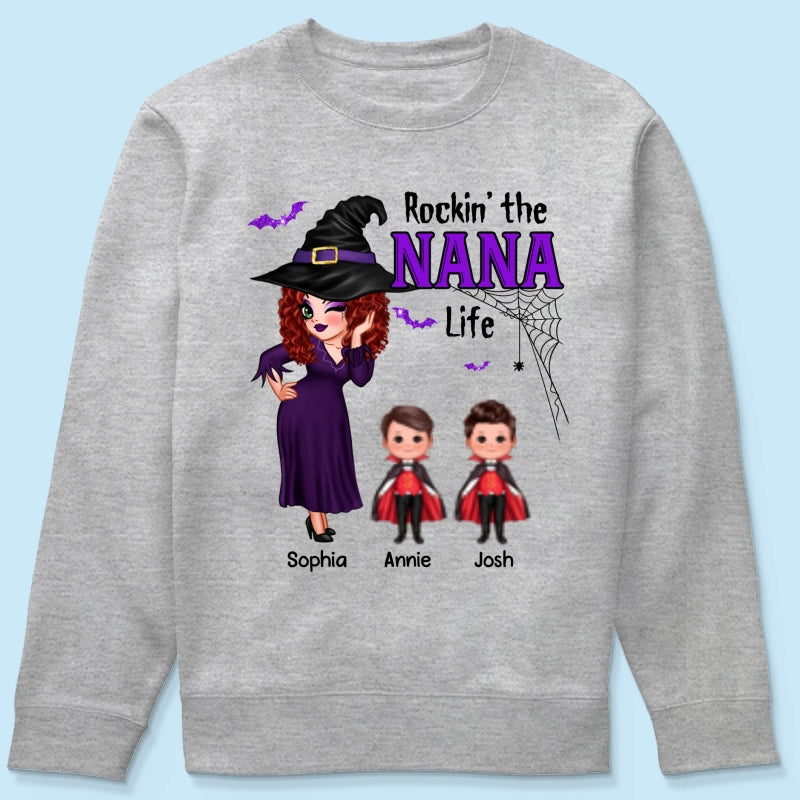 Pretty Woman Halloween Rockin‘ The Grandma Mom Life Personalized Shirt