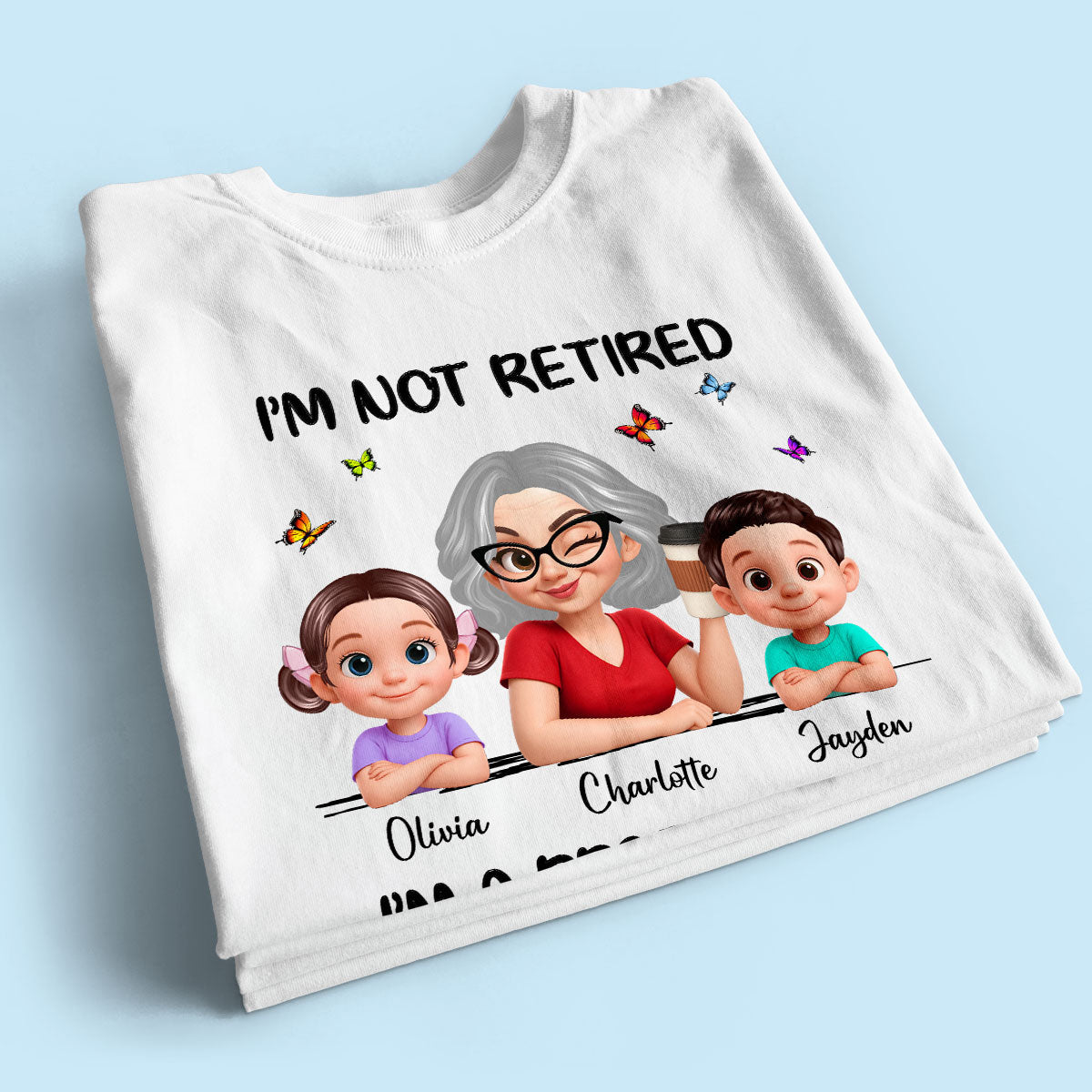 Happy Retired Professional Grandma - Personalized Shirt - Funny Retirement Gift, Gift For Grandma, Mom
