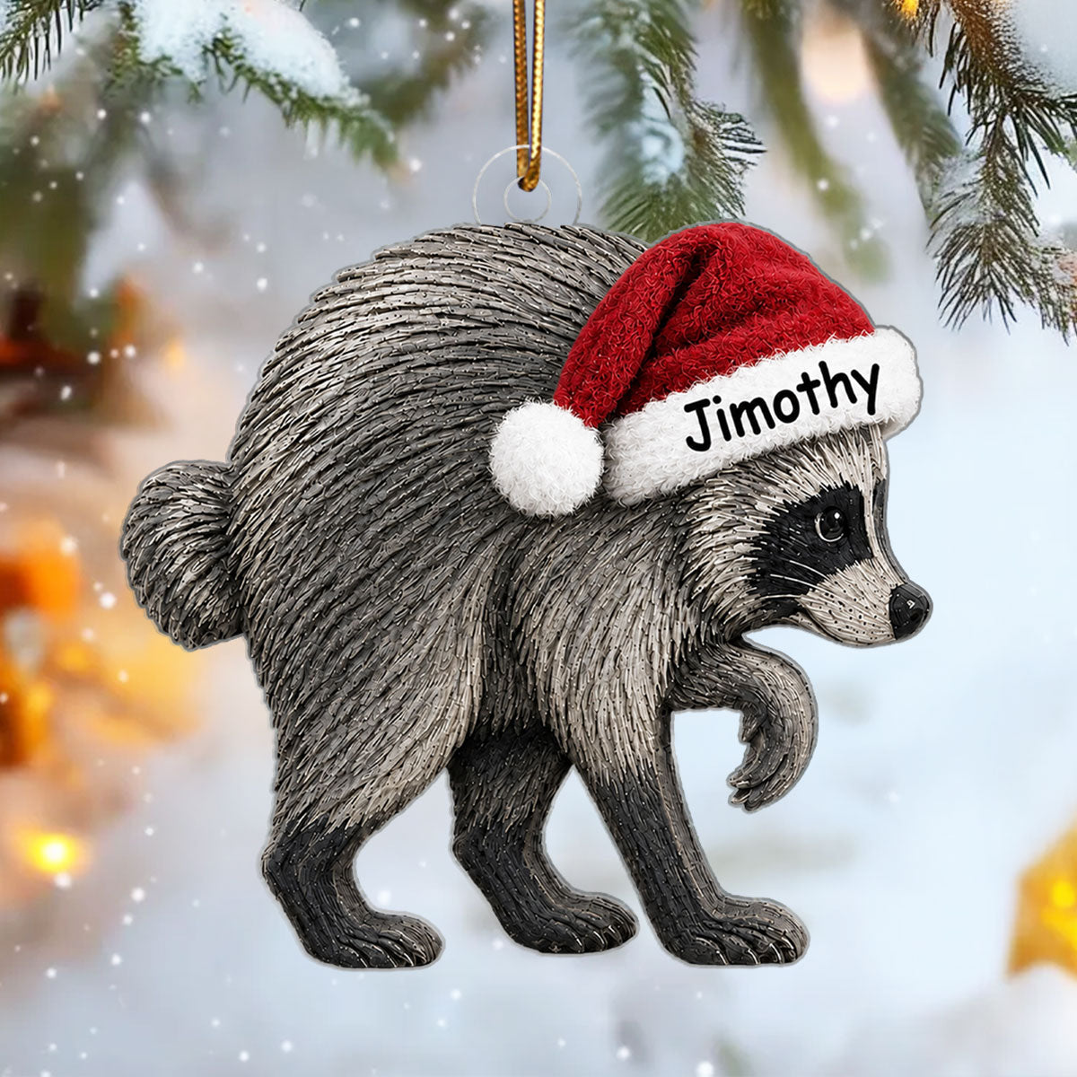 Trending Viral Jimothy Raccoon Acrylic Ornament - Trending 2026 Keep Sake
