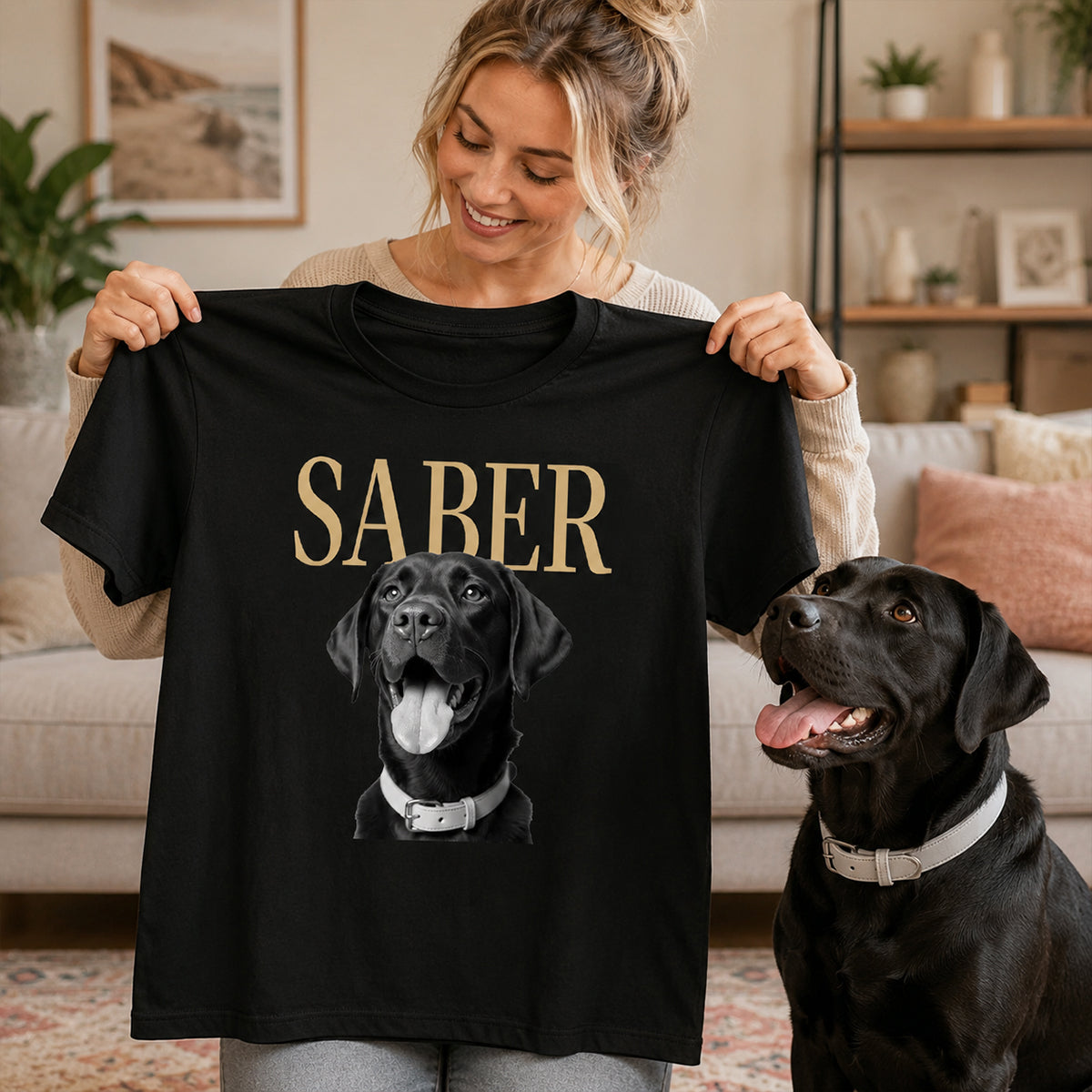 Custom Pet Photo And Name - Personalized Shirt - Vintage Shirt for Pet Lovers