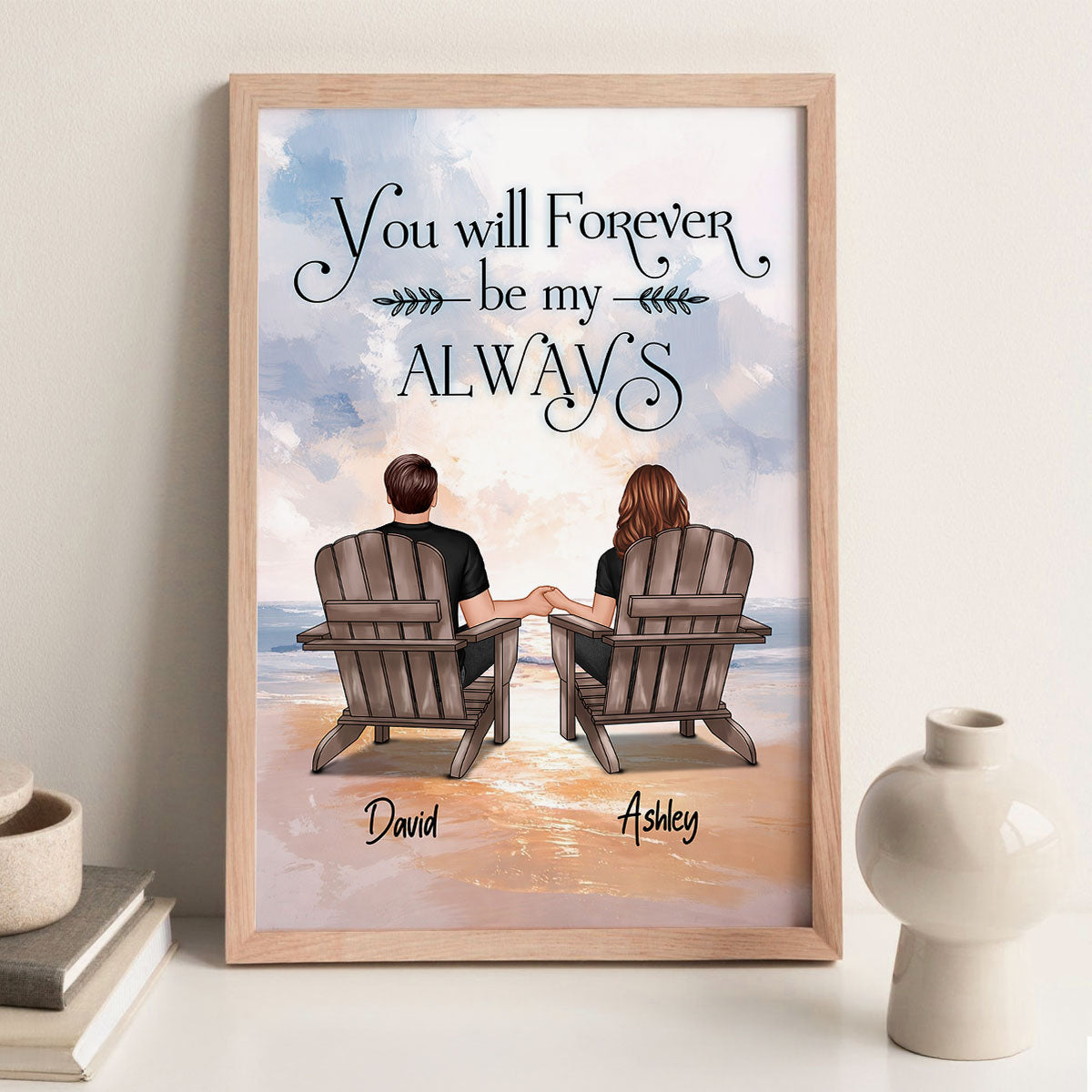 You & Me Forever - Personalized Poster - Gift for Couple, for Him, for Her