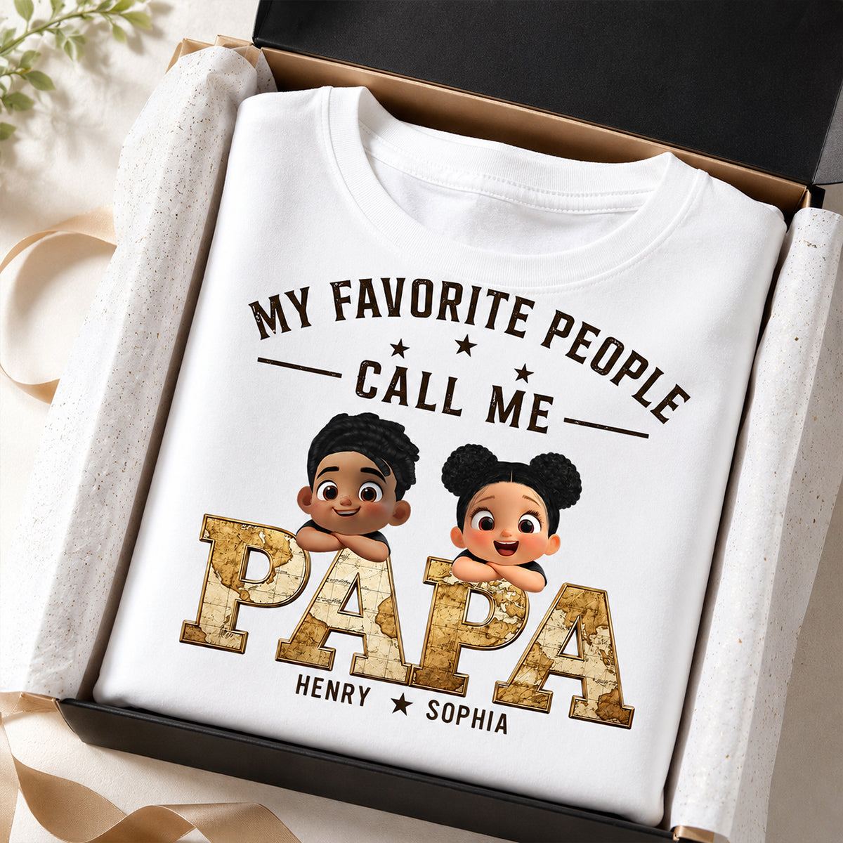 My Favorite People Call Me Grandpa - Personalized Shirt - Father's Day Gift for Dad, Grandpa, Husband