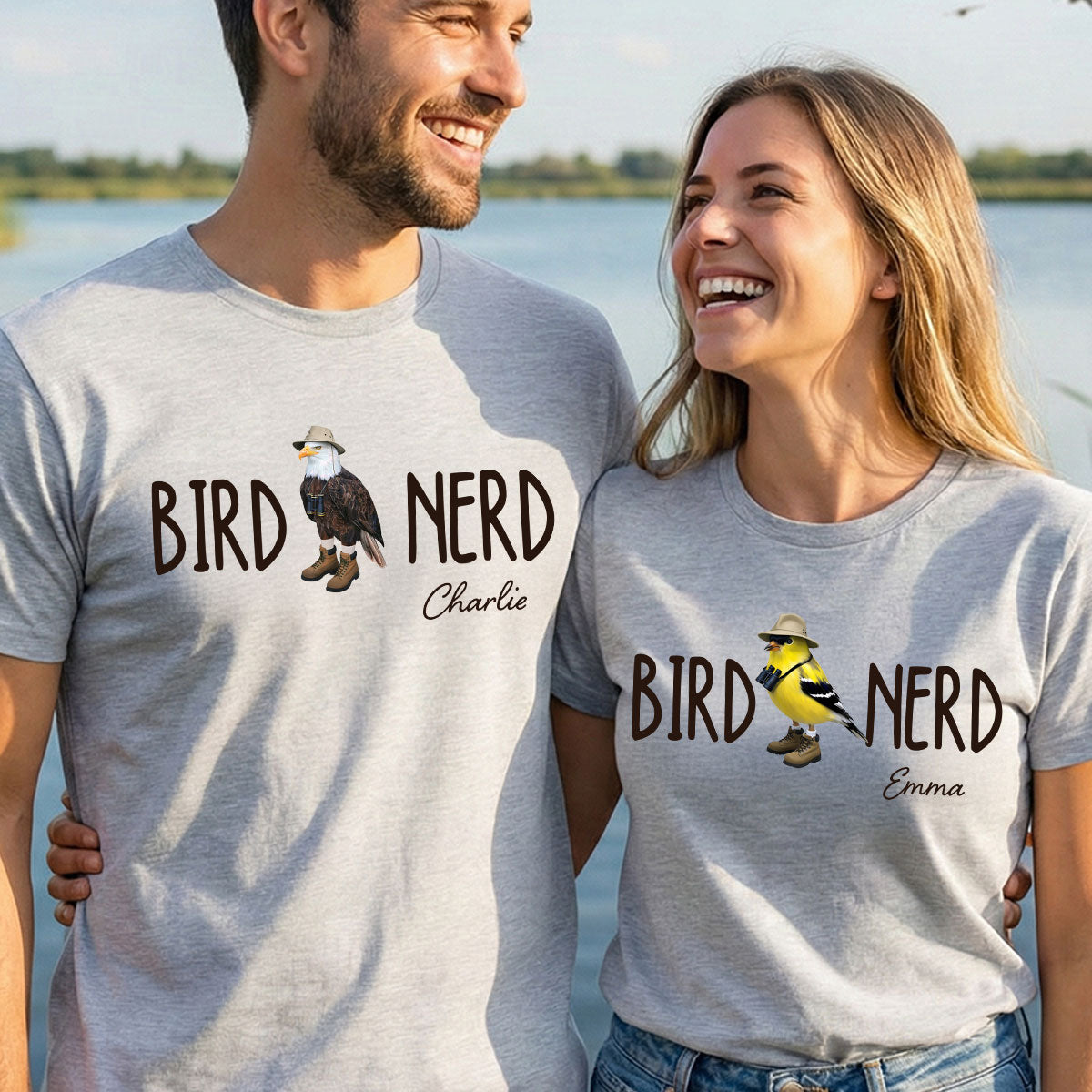 Bird Nerd - Personalized Shirt - Gift for Bird Lover, Birdwatcher, Bird Watching Gifts