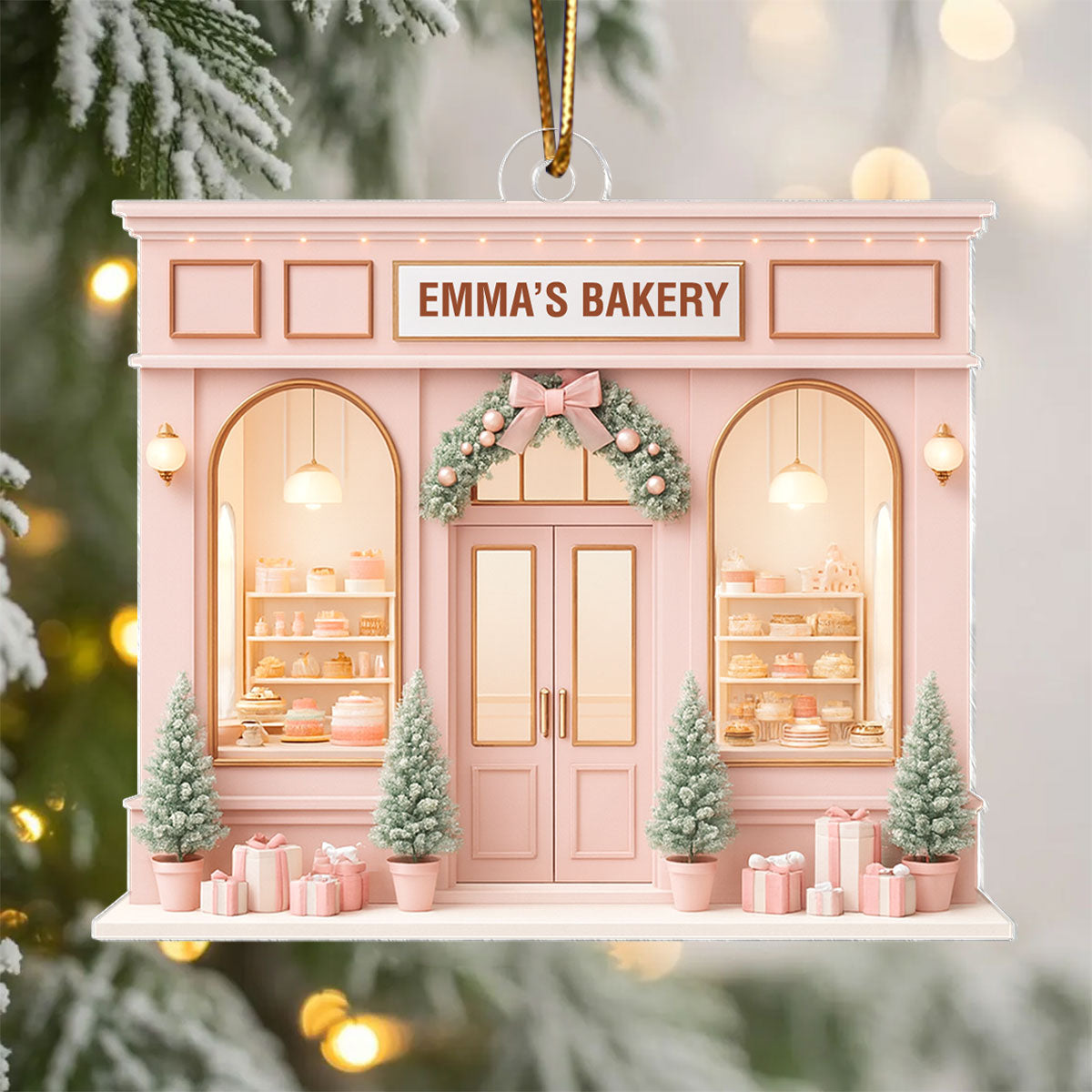 Every Day Smells Like Fresh Bread – Personalized Acrylic Ornament – Perfect Gift for Bakery Owners