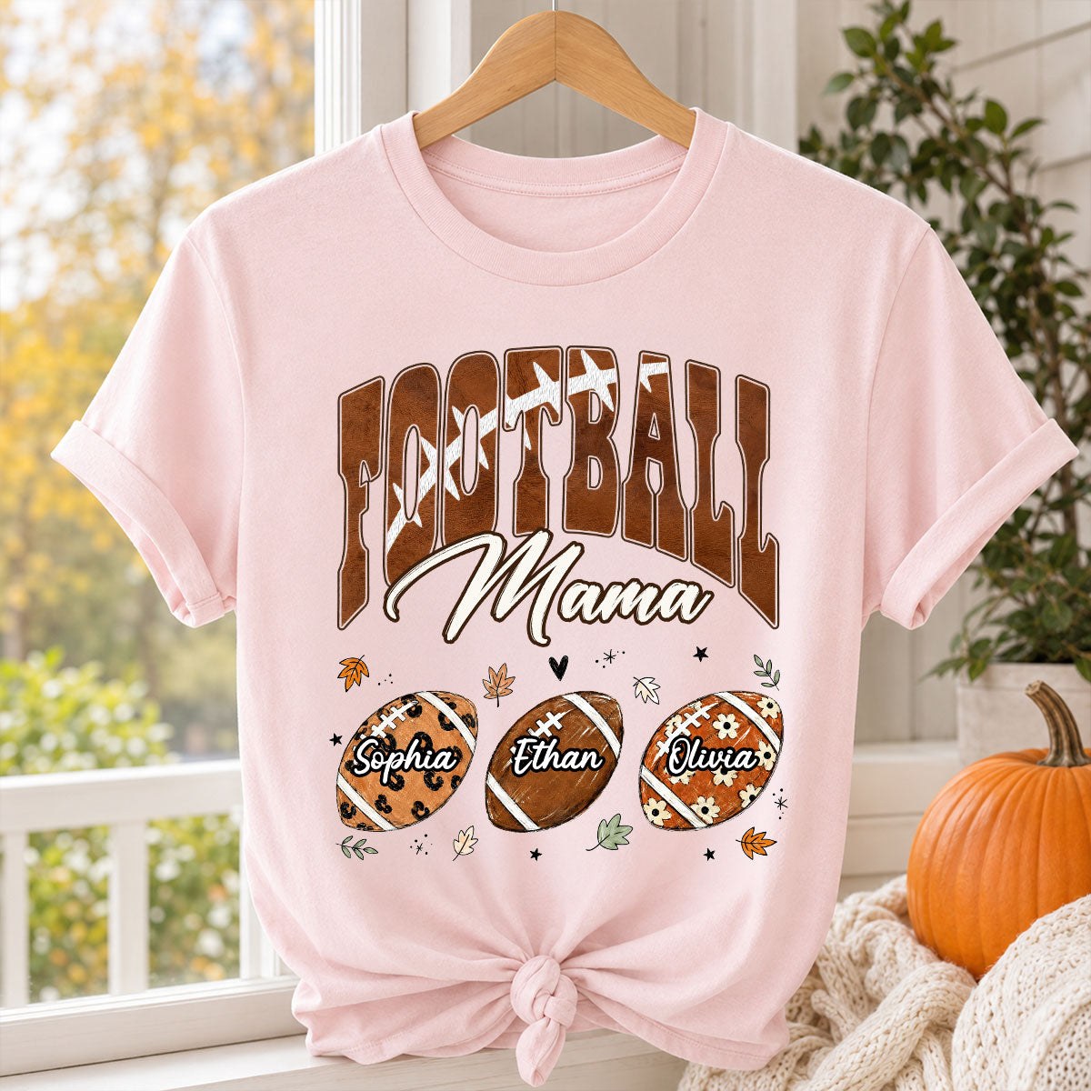 Trending Football Grandma Fall Season - Personalized Shirt - Gift For Grandmas, Moms