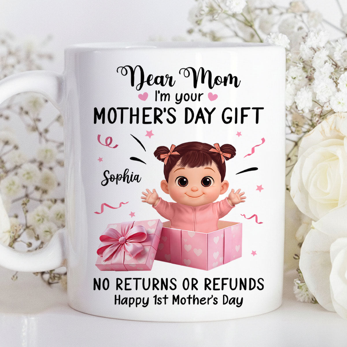 Dear Mom I Am Your Gift - Personalized Mug - Heartflet Gift For Mom