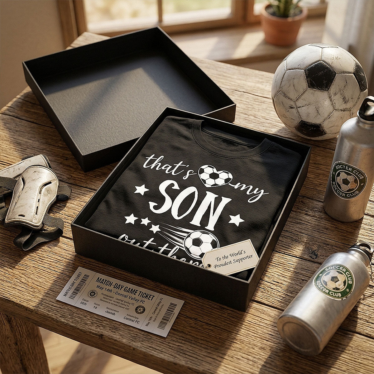 That's My Son Grandson Out There - Personalized Double Sided Shirt - Soccer Grandma Mom