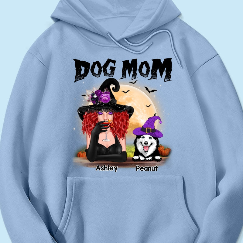 Halloween Witch Dog Mom Personalized Shirt