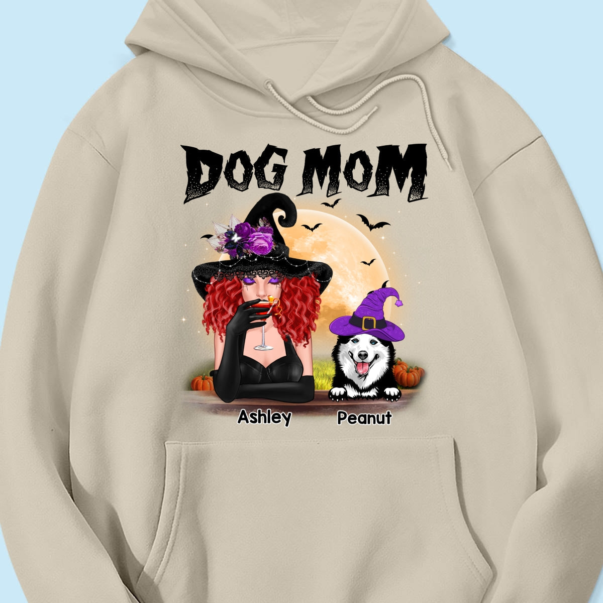 Halloween Witch Dog Mom Personalized Shirt