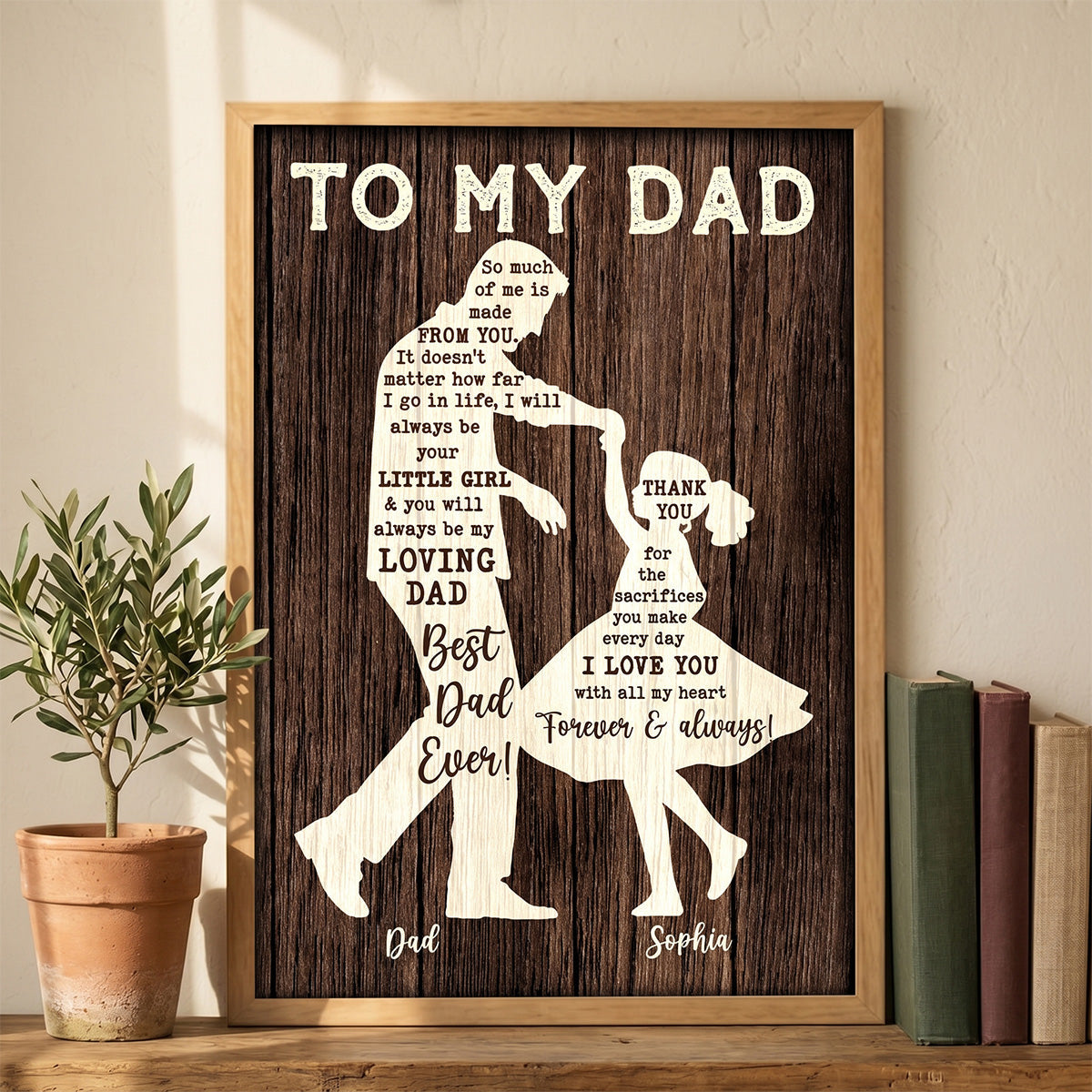 I Will Always Be Your Little Girl Father & Daughter Dancing - Personalized Poster - Sentimental Father's Day Gift For Dad From Daughter