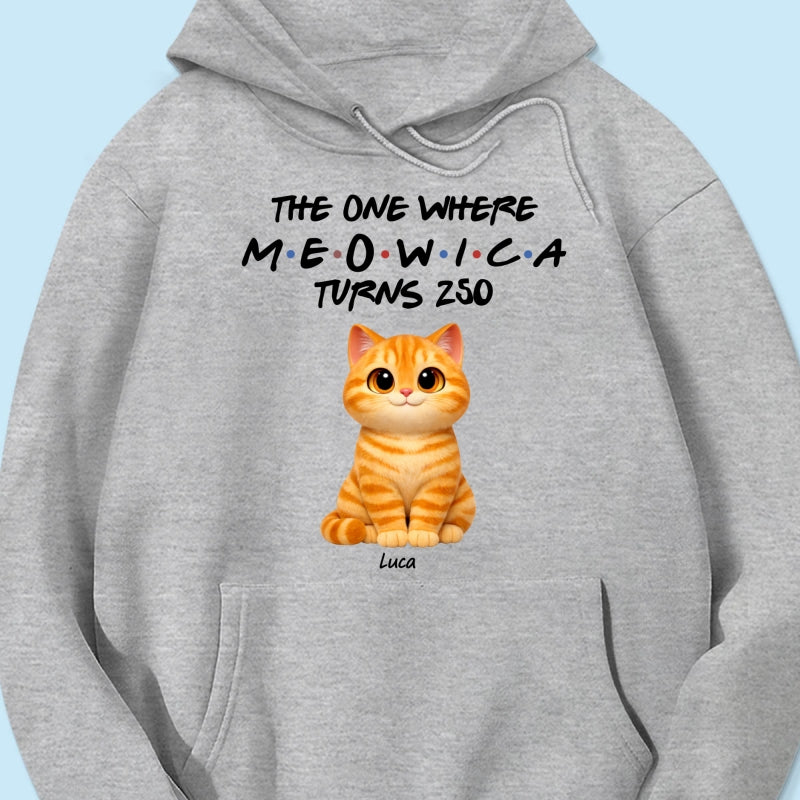 The One Where Meowica Turns 250 - Personalized Shirt - America 250th Anniversary Shirt for Cat Lovers