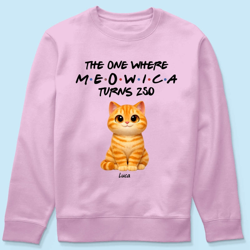 The One Where Meowica Turns 250 - Personalized Shirt - America 250th Anniversary Shirt for Cat Lovers