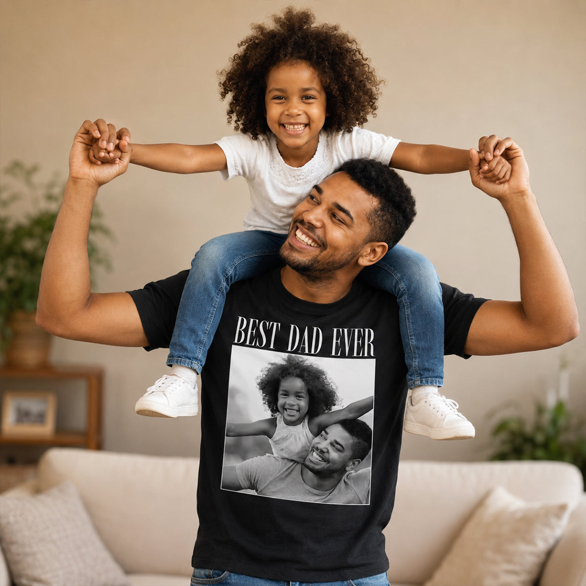 Custom Photo Dad Personalized Shirt - Father's Day Gift for Dad, Husband