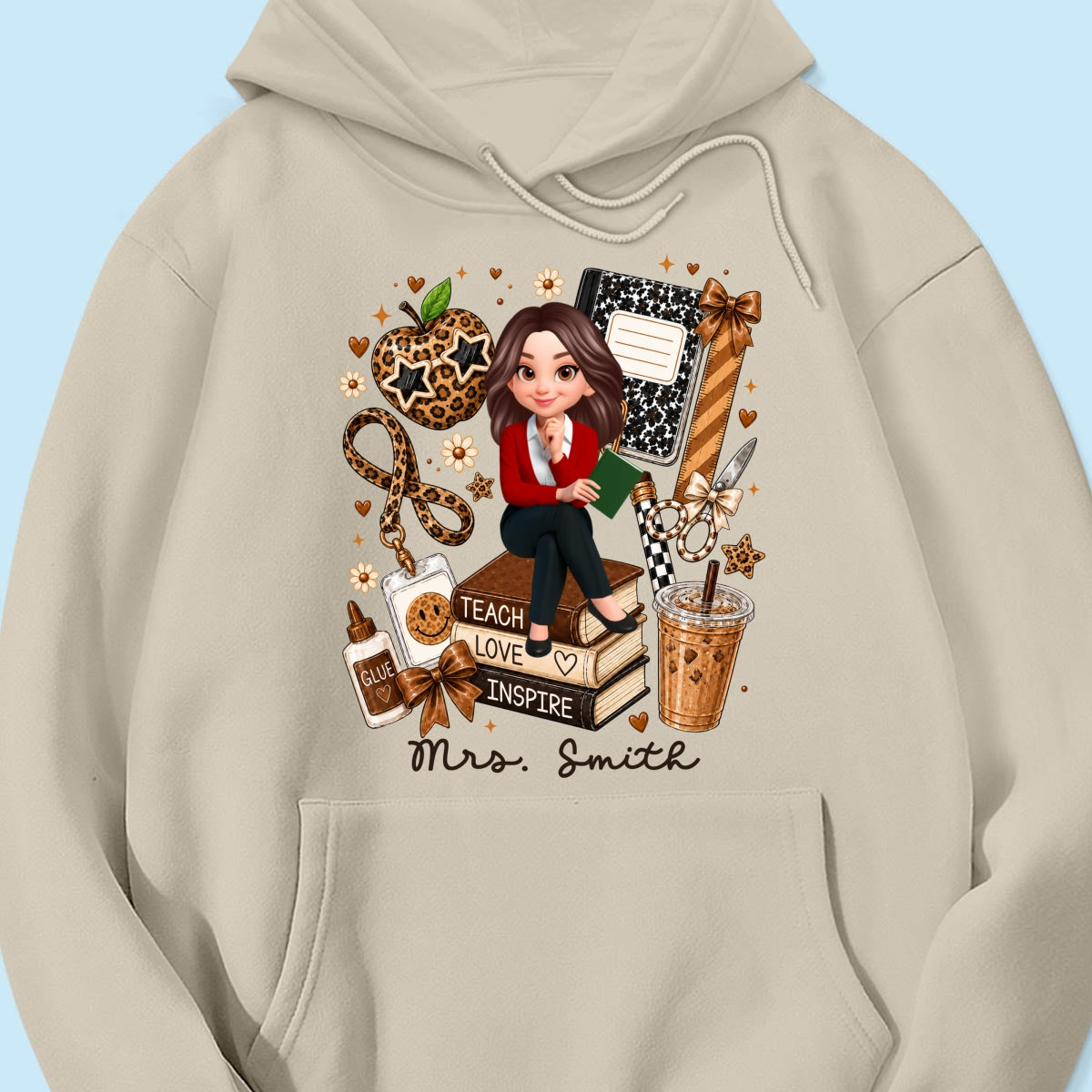 Leopard Style Teacher Life - Personalized Shirt - Back To School Gift For Teacher