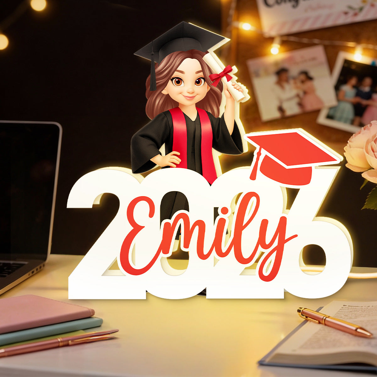Class Of Graduation Senior - Personalized Light Box - Gift For Graduation Day, Graduation Gift, Keepsake