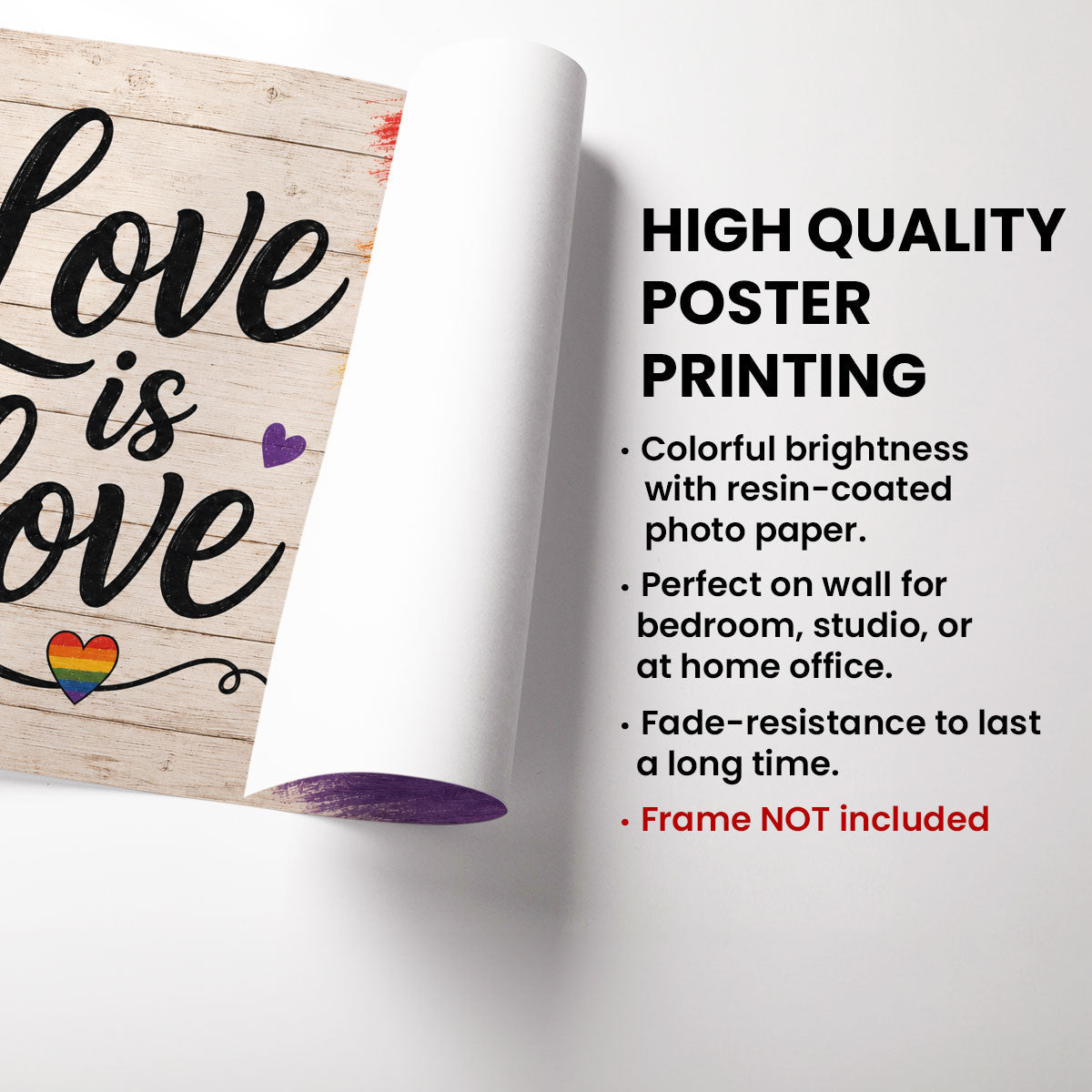 LGBT+ Couple Love Is Love - Personalized Poster - Gift For Couple, Happy Pride Month