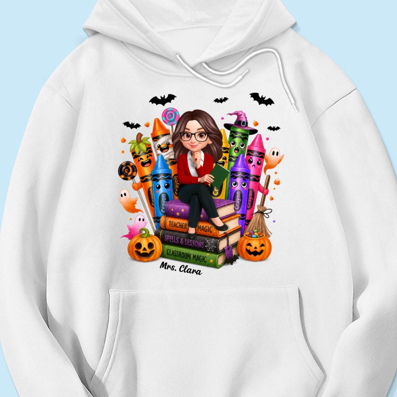 Teacher Halloween Crayon Crew - Personalized Shirt