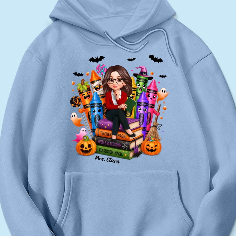 Teacher Halloween Crayon Crew - Personalized Shirt