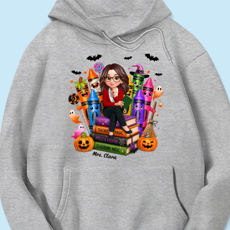 Teacher Halloween Crayon Crew - Personalized Shirt