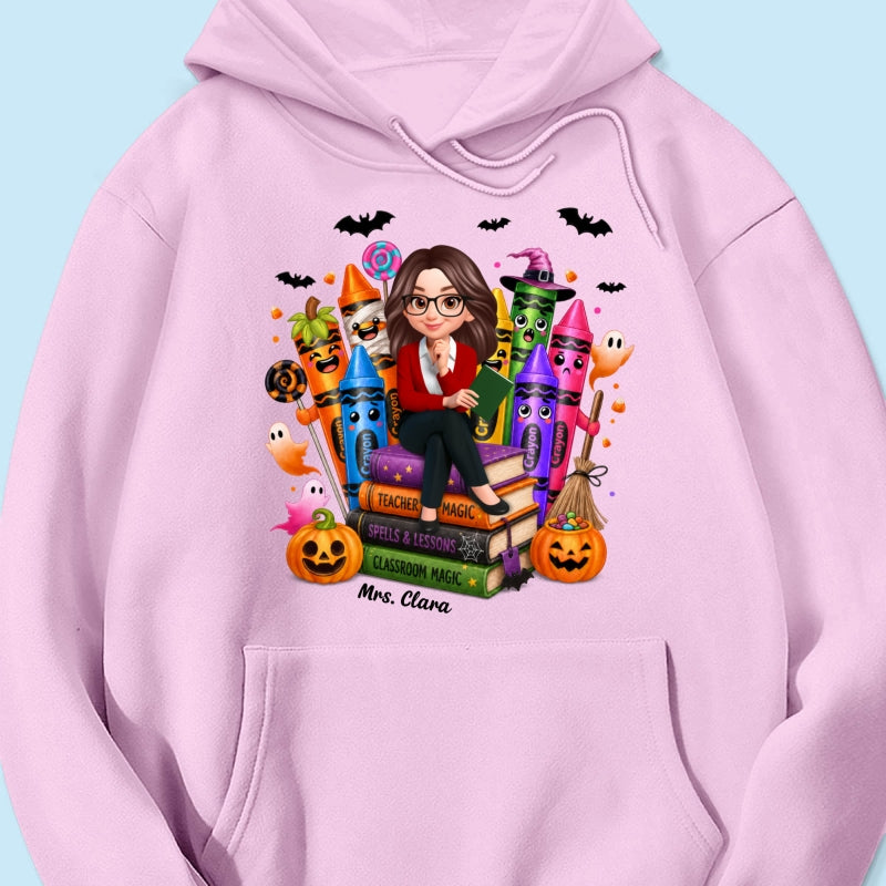 Teacher Halloween Crayon Crew - Personalized Shirt