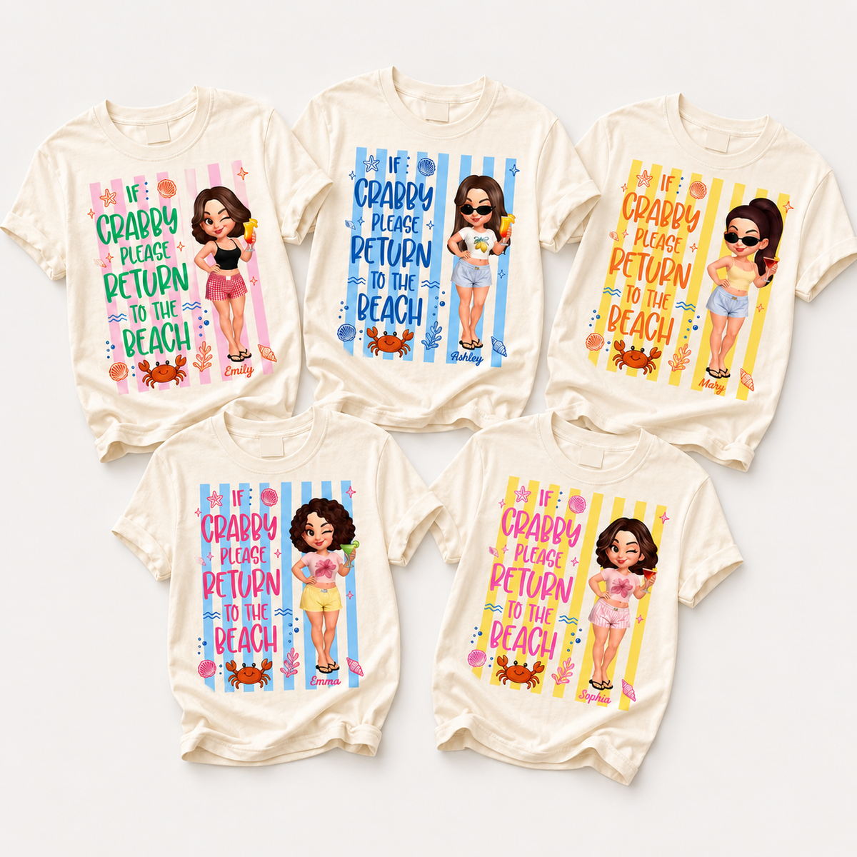 If Crabby Return To The Beach - Personalized Shirt - Summer Funny Shirt