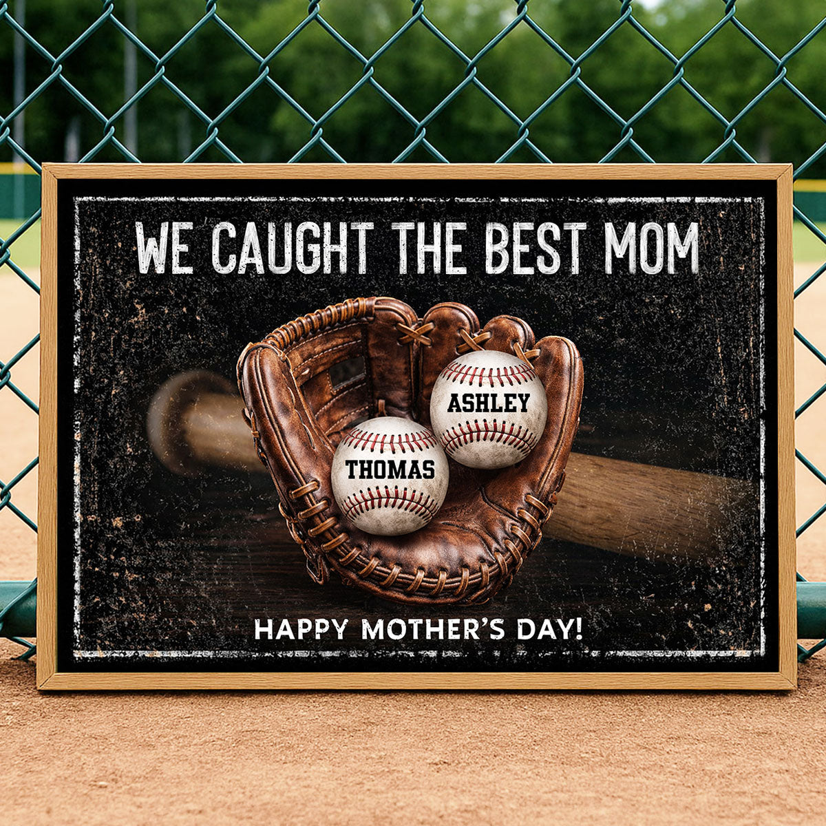 We Caught The Best Mom Dad Grandparents - Personalized Poster - Heartfelt Gift for Her, for Him