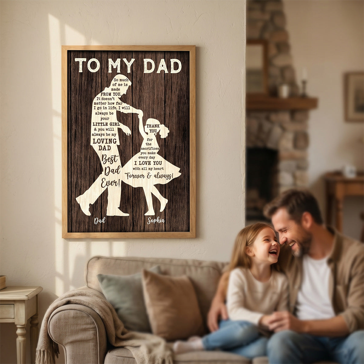 I Will Always Be Your Little Girl Father & Daughter Dancing - Personalized Poster - Sentimental Father's Day Gift For Dad From Daughter