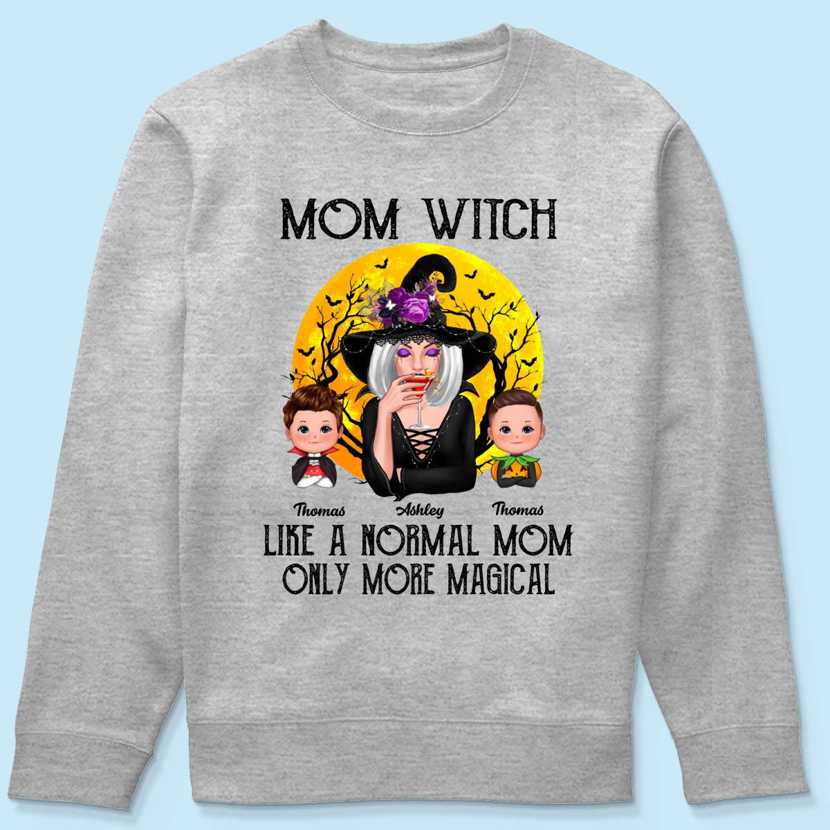 Mom Witch Like Normal Mom More Magical Halloween Personalized Shirt