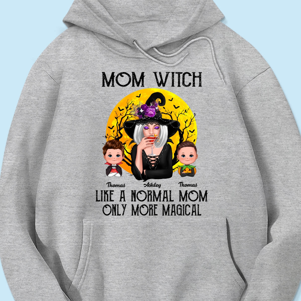 Mom Witch Like Normal Mom More Magical Halloween Personalized Shirt