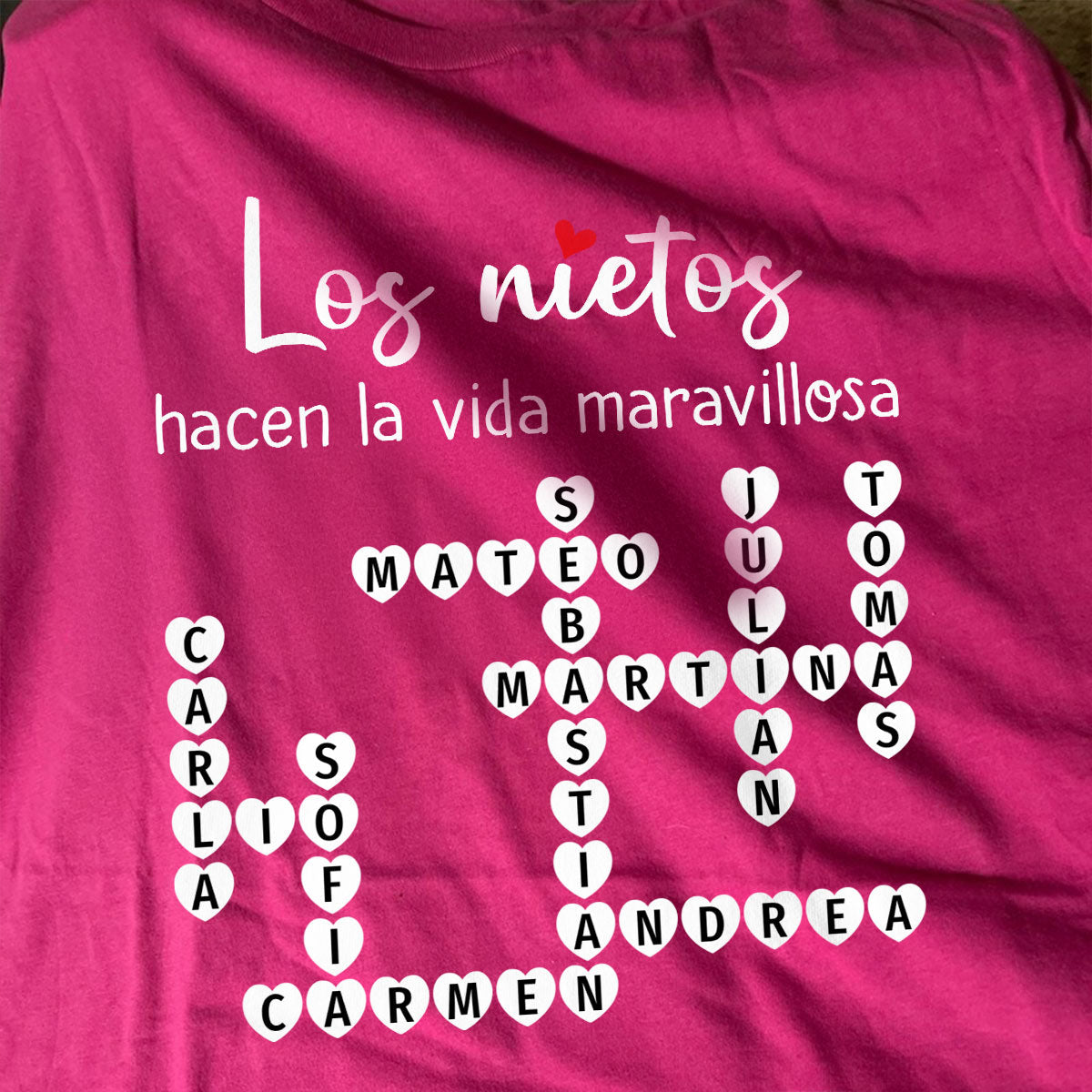 The Greatest Gift You Ever Know Crossword Puzzle Art - Personalized Shirt - Spanish Ver