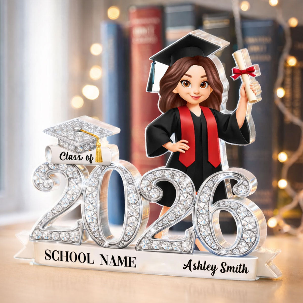 Class of 2026 Graduation Gift - Personalized Acrylic Block Plaque - Sentimental Gift for Seniors, Daughter, Son, Grandkids
