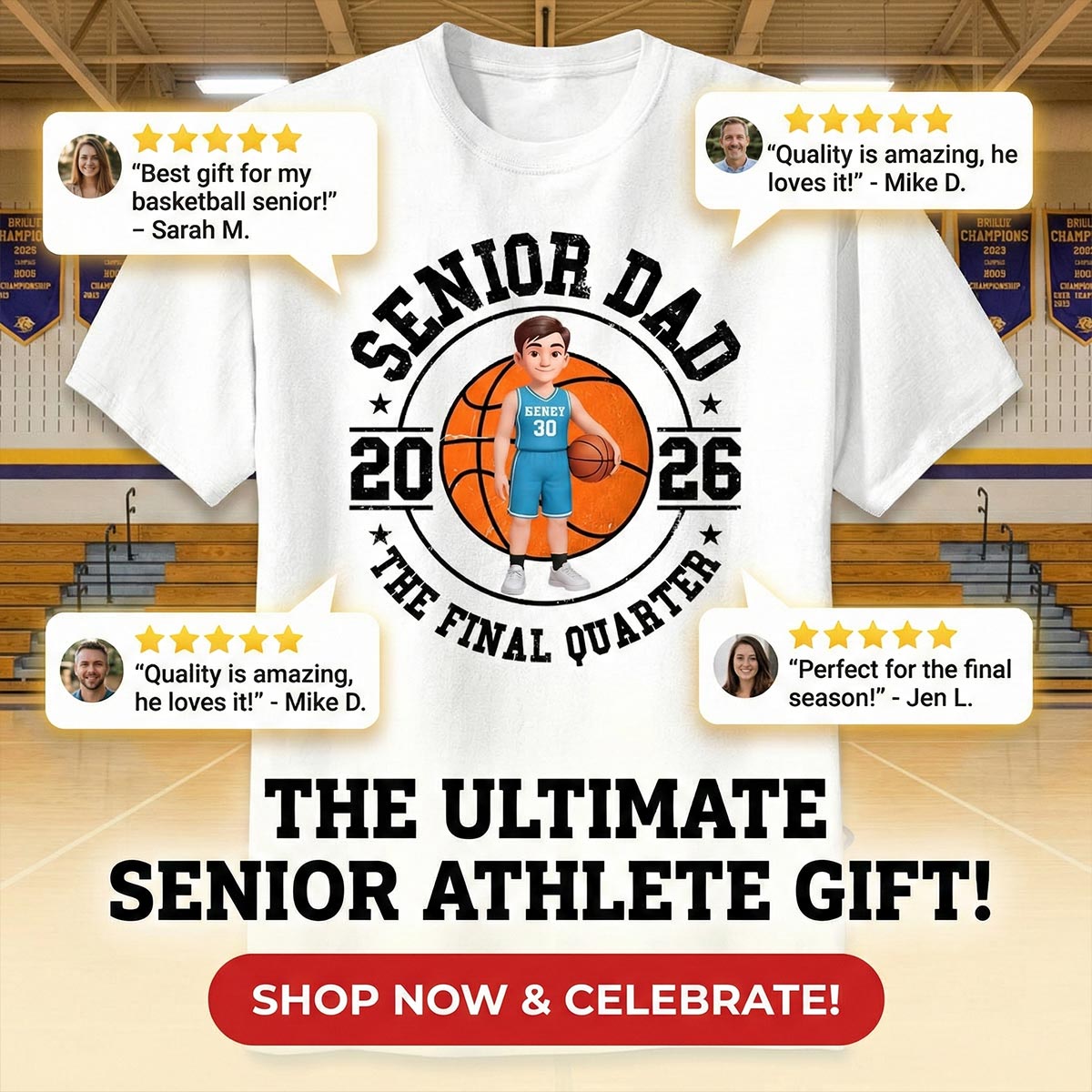 Sport Senior Proud Mom Dad Of Graduate - Personalized Shirt - Basketball, Baseball, Football